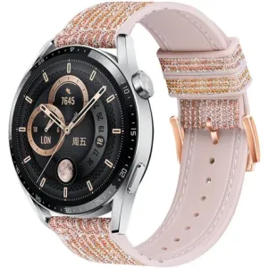 BStrap Glitter remen za Huawei Watch 3 / 3 Pro, golden red