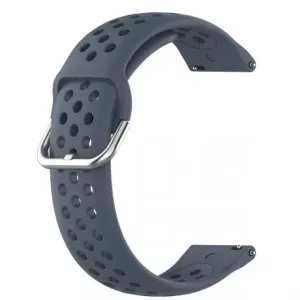 BStrap Silicone Dots remen za Huawei Watch 3 / 3 Pro, dark gray