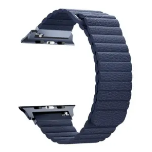 BStrap Leather Loop remen za Apple Watch 38/40/41mm, Dark Blue