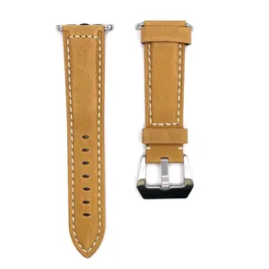 BStrap Leather Lux remen za Apple Watch 38/40/41mm, silver/brown