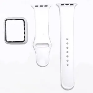BStrap Silicone remen s futrolom za Apple Watch 42mm, white