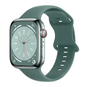 BStrap Smooth Silicone remen za Apple Watch 42/44/45mm, beedle green