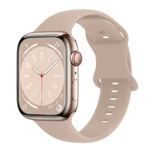 BStrap Smooth Silicone remen za Apple Watch 42/44/45mm, sand pink
