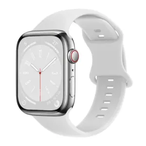 BStrap Smooth Silicone remen za Apple Watch 42/44/45mm, white