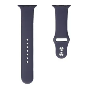 BStrap Soft Silicone remen za Apple Watch 42/44/45mm, Midnight Blue