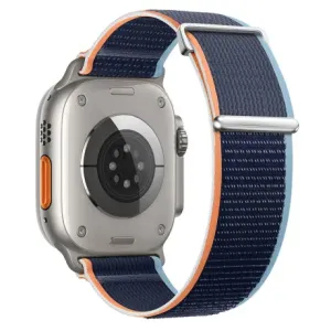 BStrap Velcro Nylon remen za Apple Watch 42/44/45mm, zavy blue