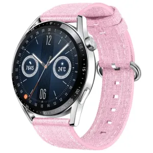 BStrap Denim remen za Huawei Watch GT 42mm, pink