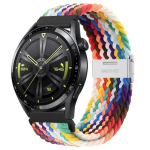BStrap Elastic Nylon 2 remen za Huawei Watch GT/GT2 46mm, rainbow
