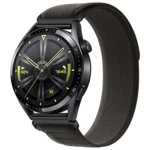 BStrap Velcro Nylon remen za Huawei Watch GT/GT2 46mm, black