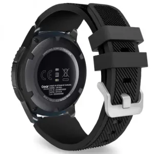 BStrap Silicone Sport remen za Huawei Watch GT 42mm, black