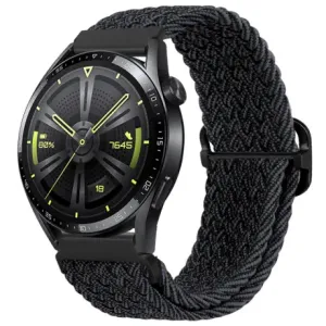 BStrap Braid Nylon remen za Huawei Watch GT2 Pro, black