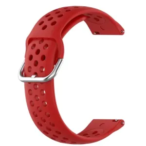 BStrap Silicone Dots remen za Huawei Watch GT3 42mm, red