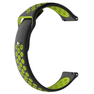 BStrap Silicone Sport remen za Huawei Watch GT3 42mm, black/green