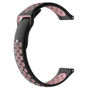 BStrap Silicone Sport remen za Huawei Watch GT3 42mm, black/pink