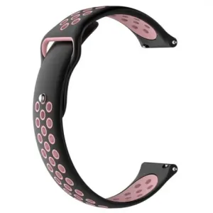 BStrap Silicone Sport remen za Samsung Galaxy Watch 3 41mm, black/pink