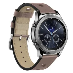 BStrap Leather Italy remen za Xiaomi Watch S1 Active, khaki brown