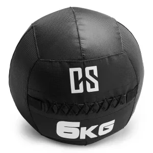 Capital Sports Bravor Wall Ball medicinbal PVC dvostruki šavovi 6kg crna boja