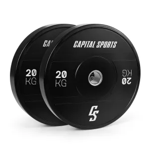 Capital Sports Elongate 2020, utezi, 2 x 20 kg, tvrda guma, 50,4 mm