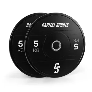 Capital Sports Elongate 2020, utezi, 2 x 5 kg, tvrda guma, 50,4 mm