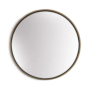 Casa Chic Fournier Zidno ogledalo s metalnim okvirom okruglo 58,8 x 58,8 cm #4781