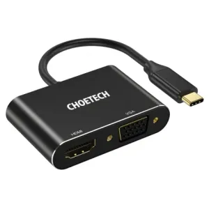 Choetech HUB-M17 adapter USB-C / HDMI 4K 60Hz / VGA FullHD, crno