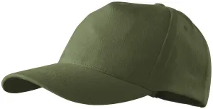 5-dijelna bejzbolska kapa, khaki, podesiva #257777