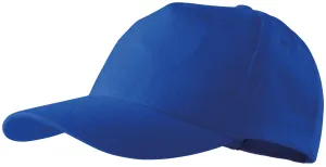 5-dijelna bejzbolska kapa, kraljevski plava, podesiva #257771