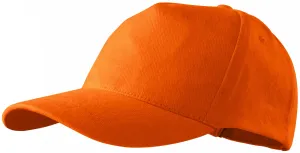5-dijelna bejzbolska kapa, naranča, podesiva
