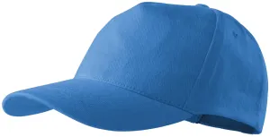 5-dijelna bejzbolska kapa, svijetlo plava, podesiva #257761