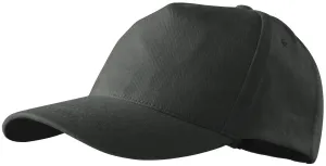 5-dijelna bejzbolska kapa, tamni škriljevac, podesiva