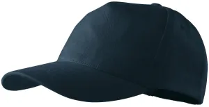 5-dijelna bejzbolska kapa, tamno plava, podesiva #257769