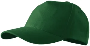 5-dijelna bejzbolska kapa, tamnozelene boje, podesiva