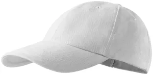 6-dijelna bejzbolska kapa, bijela, podesiva #254903