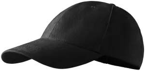 6-dijelna bejzbolska kapa, crno, podesiva