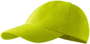 6-dijelna bejzbolska kapa, limeta zelena, podesiva #254918