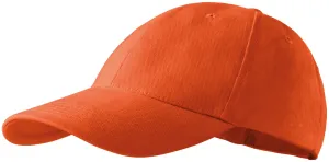 6-dijelna bejzbolska kapa, naranča, podesiva #254911