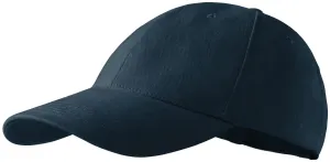6-dijelna bejzbolska kapa, tamno plava, podesiva