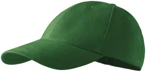 6-dijelna bejzbolska kapa, tamnozelene boje, podesiva