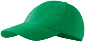 6-dijelna bejzbolska kapa, trava zelena, podesiva #254915
