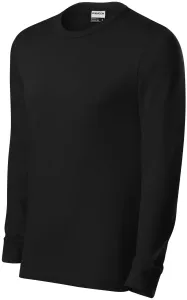 Izdržljiva muška majica s dugim rukavima, crno, S