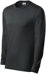 Izdržljiva muška majica s dugim rukavima, ebanovina siva, 2XL