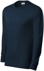 Izdržljiva muška majica s dugim rukavima, tamno plava, S