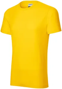 Izdržljiva muška majica teža, žuta boja, M