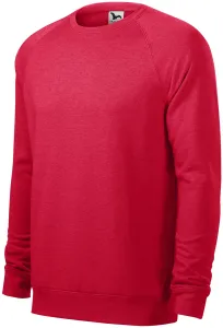 Jednostavni muški džemper, crveni mramor, XL
