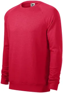 Jednostavni muški džemper, crveni mramor, 2XL