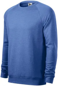 Jednostavni muški džemper, plavi mramor, S