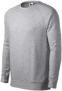 Jednostavni muški džemper, srebrni mramor, S #267940