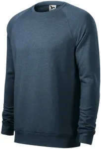 Jednostavni muški džemper, tamni traper mramor, XL