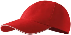 Kontrastna kapa, crvena, podesiva