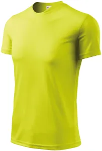 Majica s asimetričnim izrezom, neonsko žuta, 2XL